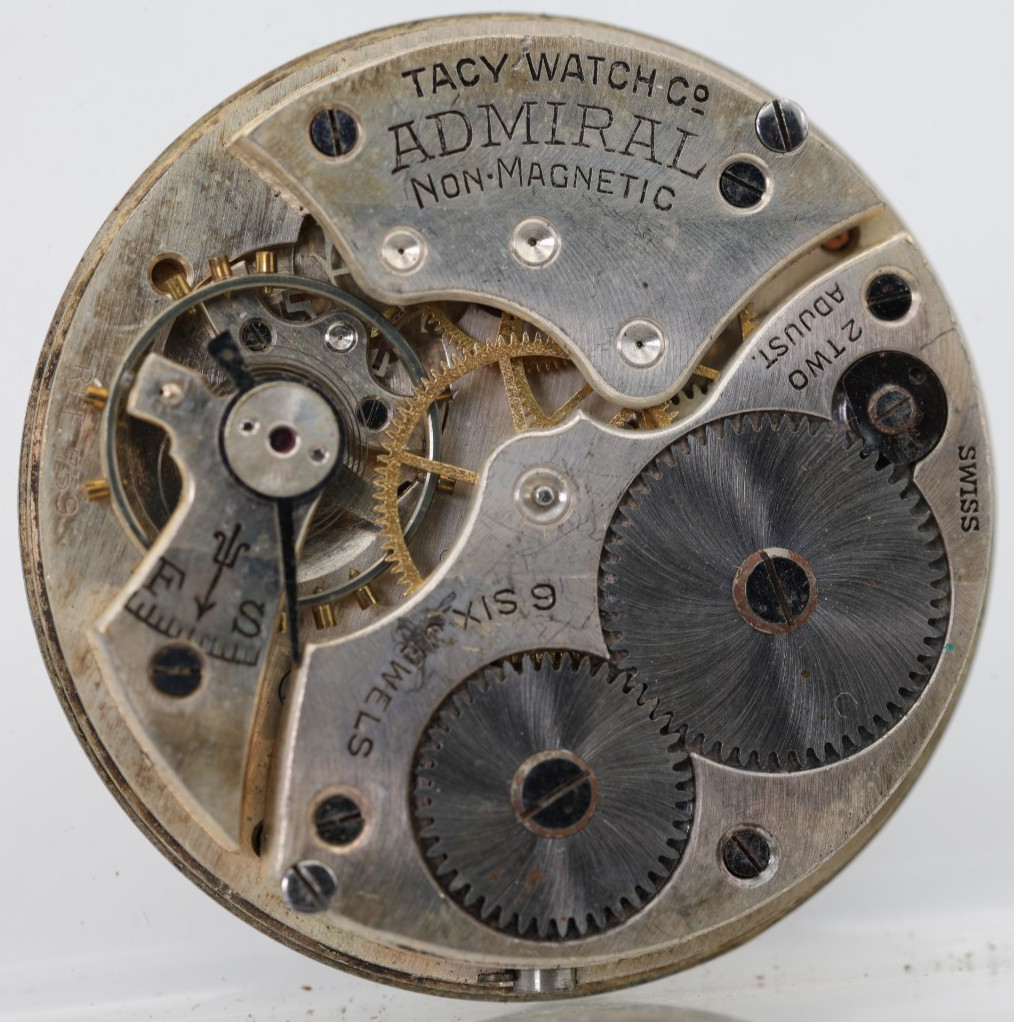 ADMIRAL TACY 6j REF. 759, SWISS POCKET WATCH MOVEMENT 39.7mm FOR REPAIR (FG)