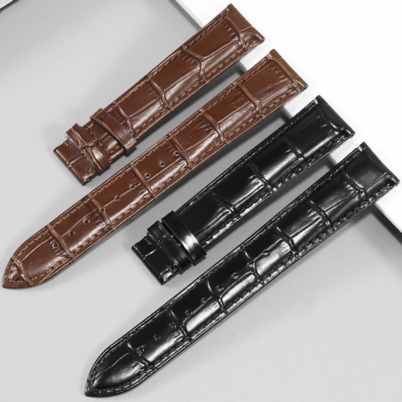 Genuine Cowhide Leather Watch Band Universal Strap 12-23mm Replacement