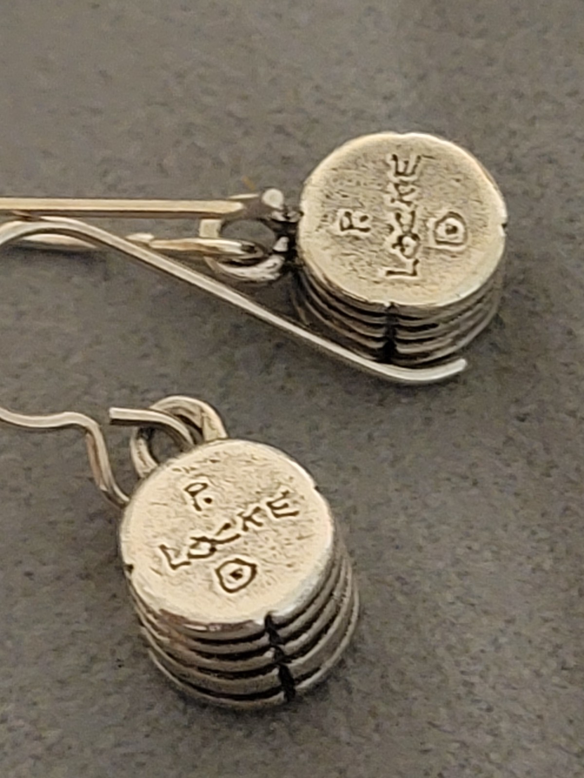 Patricia Locke French Wire Silver Tone Clear Crystal Earrings