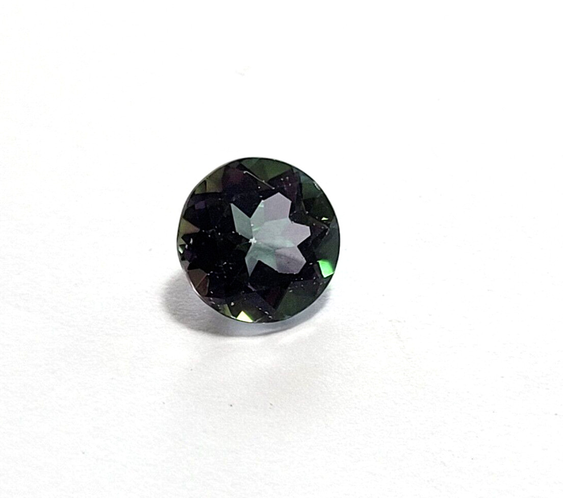 8mm Round Diamond Cut Rainbow Mystic Topaz Quartz Gemstone Approx 2 Carat Look