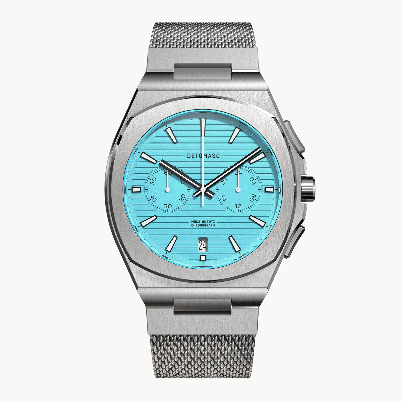 DETOMASO VOLTRE CHRONOGRAPH FIRST EDITION MINTY BLUE 42mm (Mesh) MSRP $299