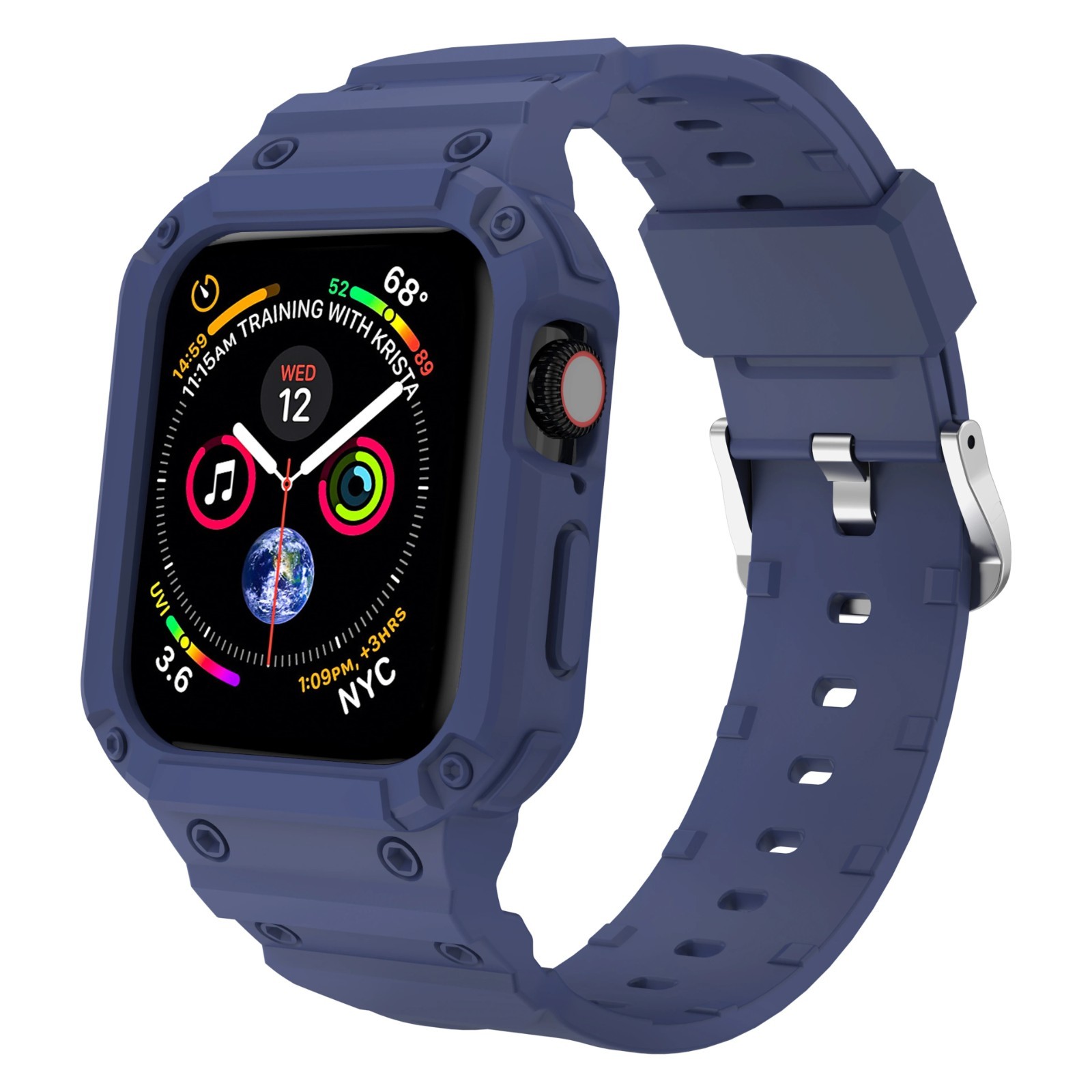 Rugged Apple Watch Band Bumper Case Cover Strap Iwatch SE 9 8 7 6 5 4 3 2