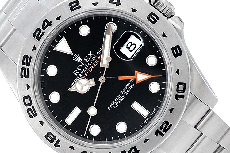 Rolex 42mm Explorer II Stainless Steel Men’s Watch 216570 Black Dial Year 2012