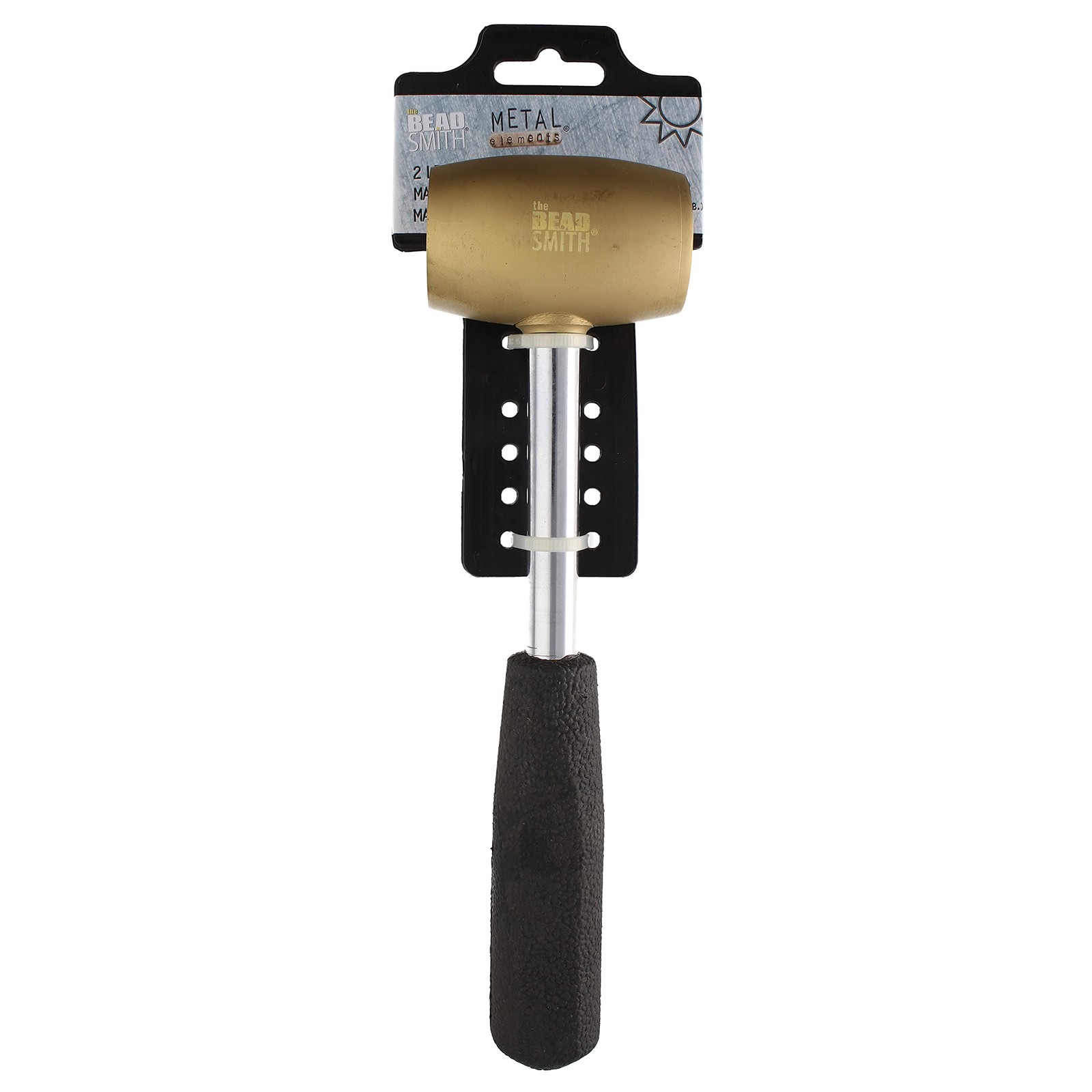 Brass Head Mallet – Metal Elements – 10 Inches long, 2LB head with a 38mm Fac…