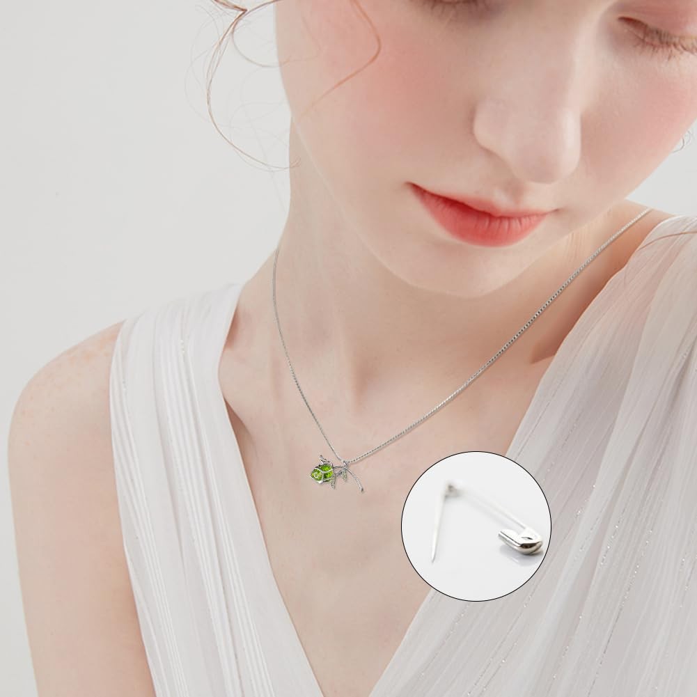 1 Box 3Pcs Pin to Pendant Converter 925 Sterling Silver 3 Sizes Brooch Pendan…
