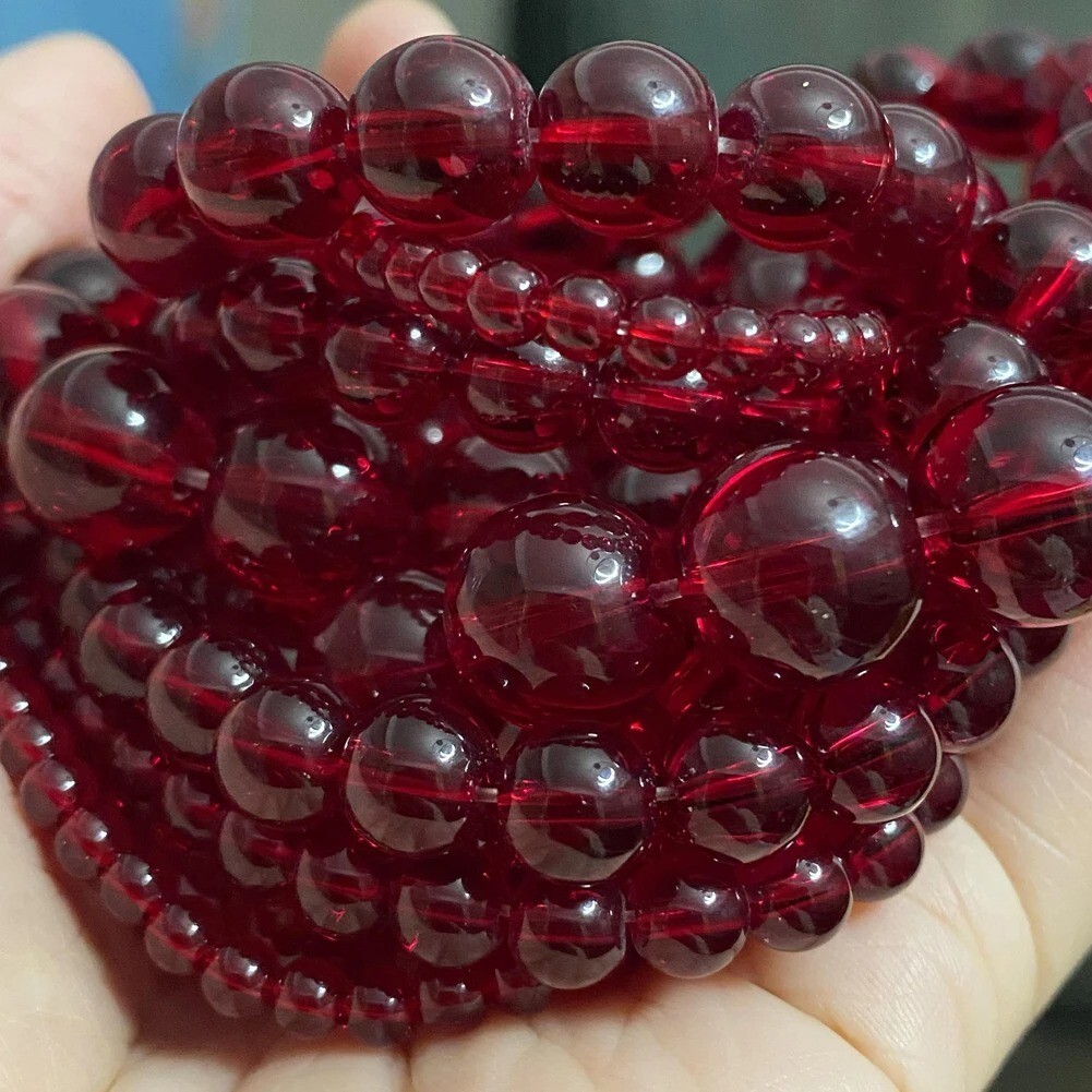 Natural Gemstone Round Spacer Loose Beads 4mm -10mm Jewelry Making DIY