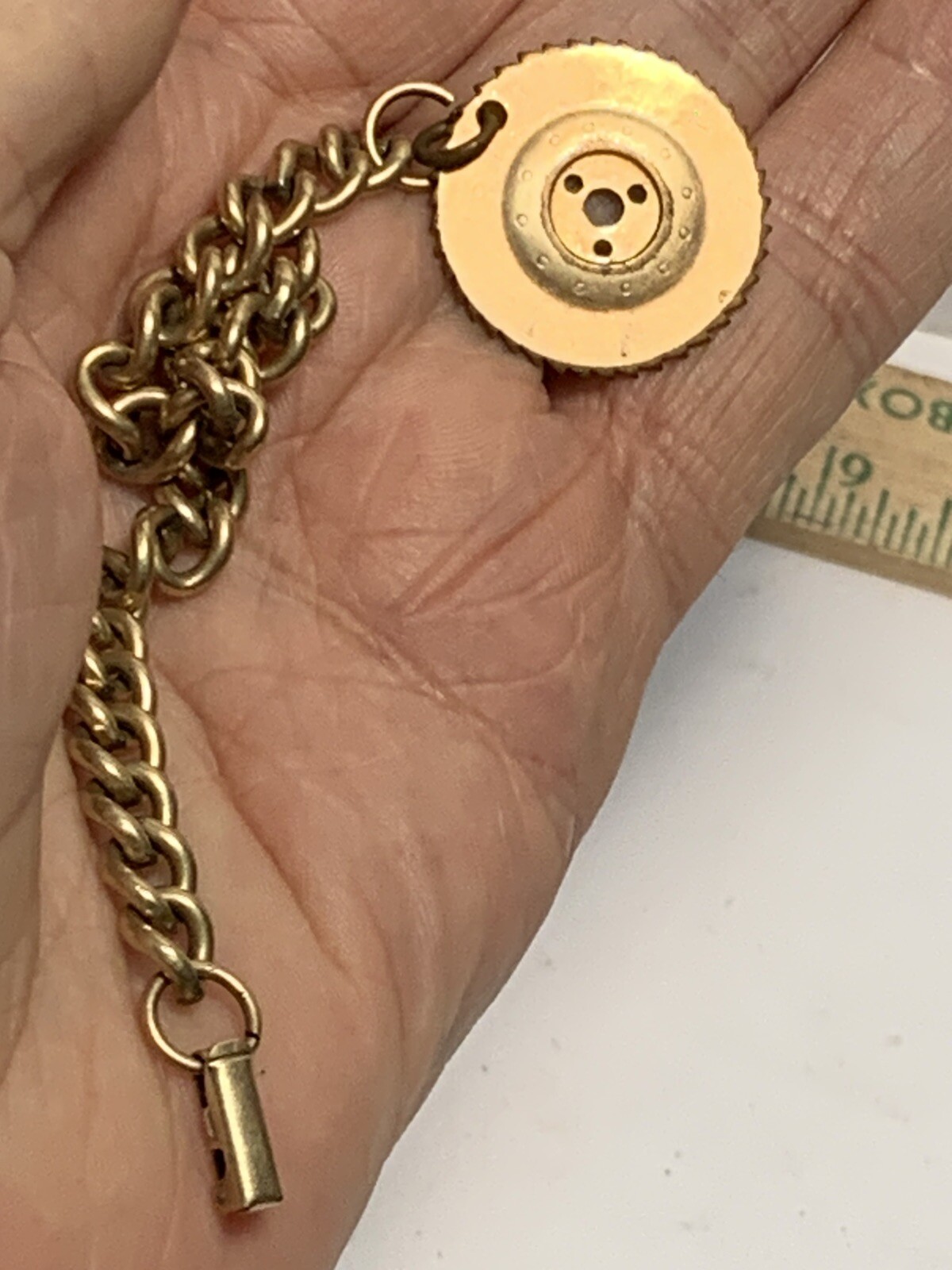 SIMONDS SAWS ARE THE BEST SAWMILL CIRCLE SAW & CHAIN BIB PANTS POCKET WATCH FOB