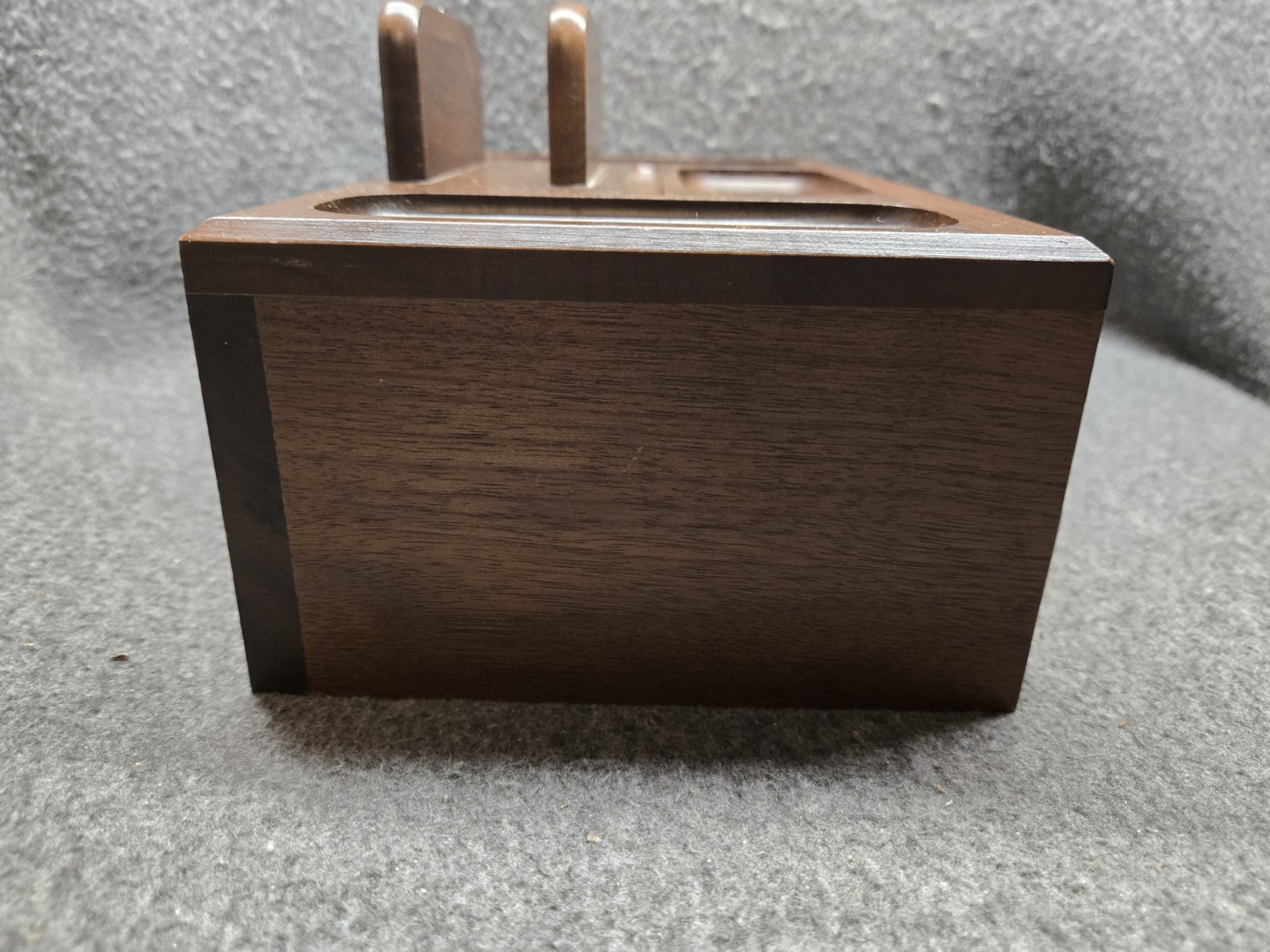 MCM Solid American Walnut Men’s Dresser Valet Jewelry Coin Storage Chest