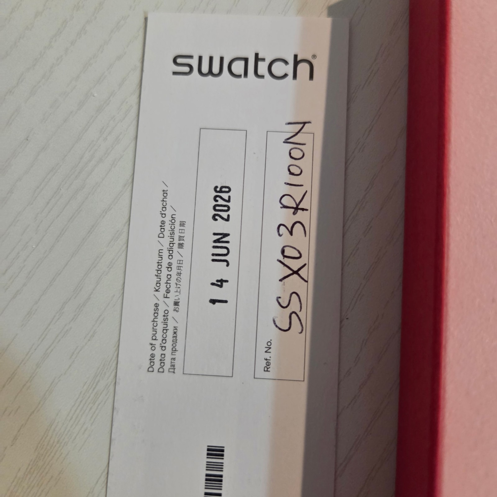 Audemars Piguet x Swatch Royal Pop Otto Rosso Pink Bioceramic Quartz Pocketwatch