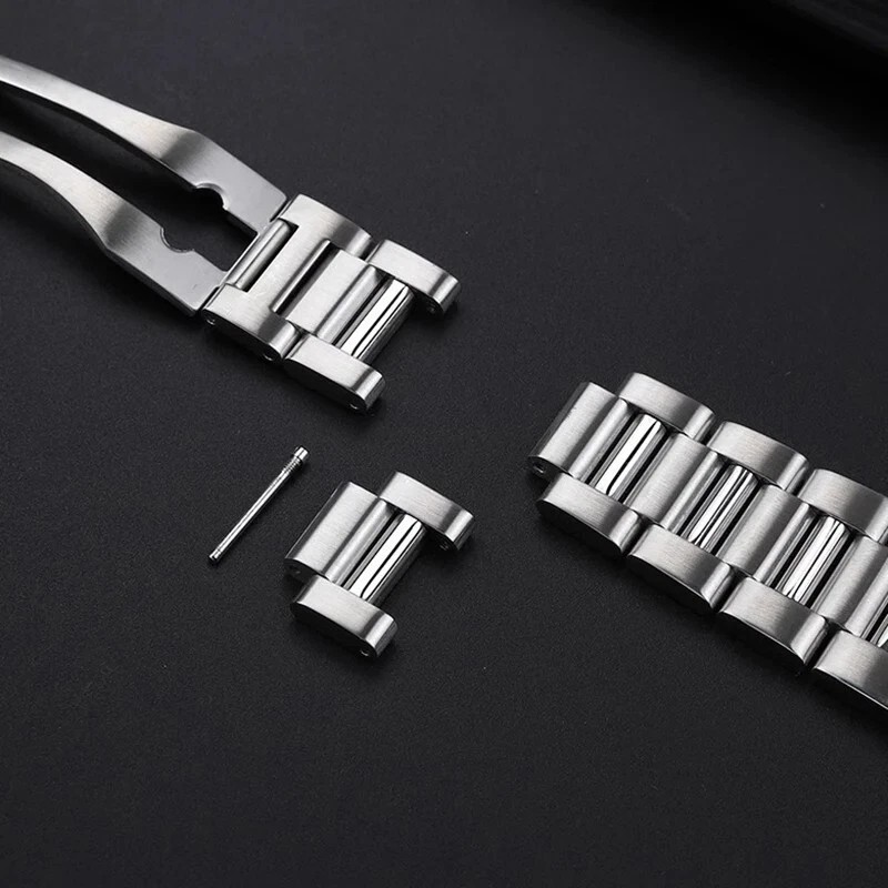 23mm Steel Butterfly Buckle Strap For Blancpain 5000 5015 Series Watchband Tool