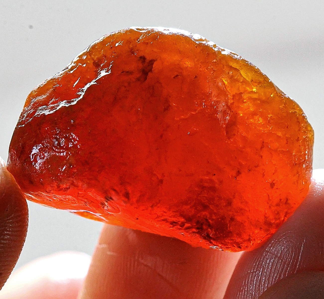 107Ct Natural Spessartine Orange Garnet Facet Rough Specimen Nigeria YFDA4