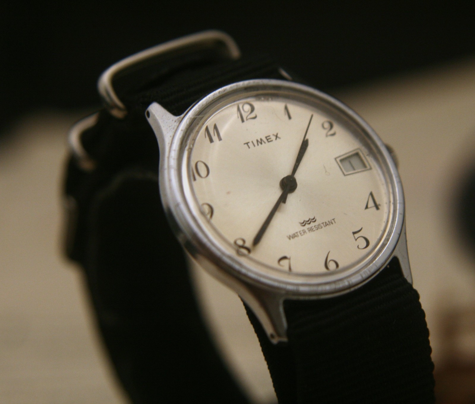 Men’s 1960’s “Old School” basic silver dial Timex manual wind wristwatch, runs
