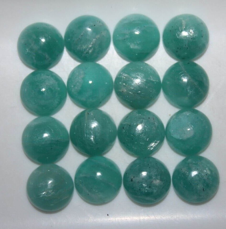 Amazonite 3mm, 4mm, 5mm, 6mm, 7mm, 8mm, 10mm Round Cabochon Loose Gemstone(s)
