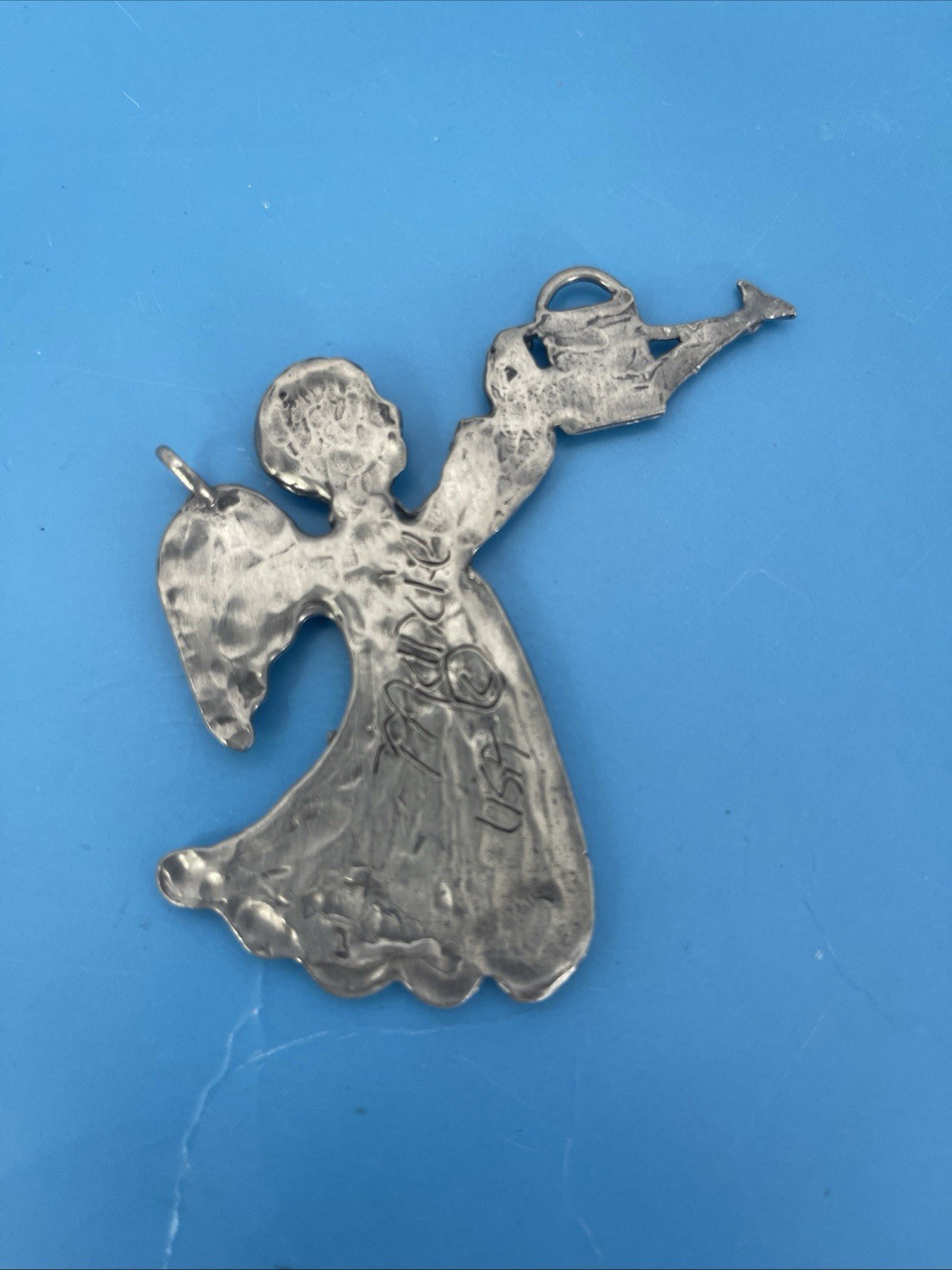 NEW Pewter Angel Christmas Ornament from the Designer Marcie, With Tree Unmarked