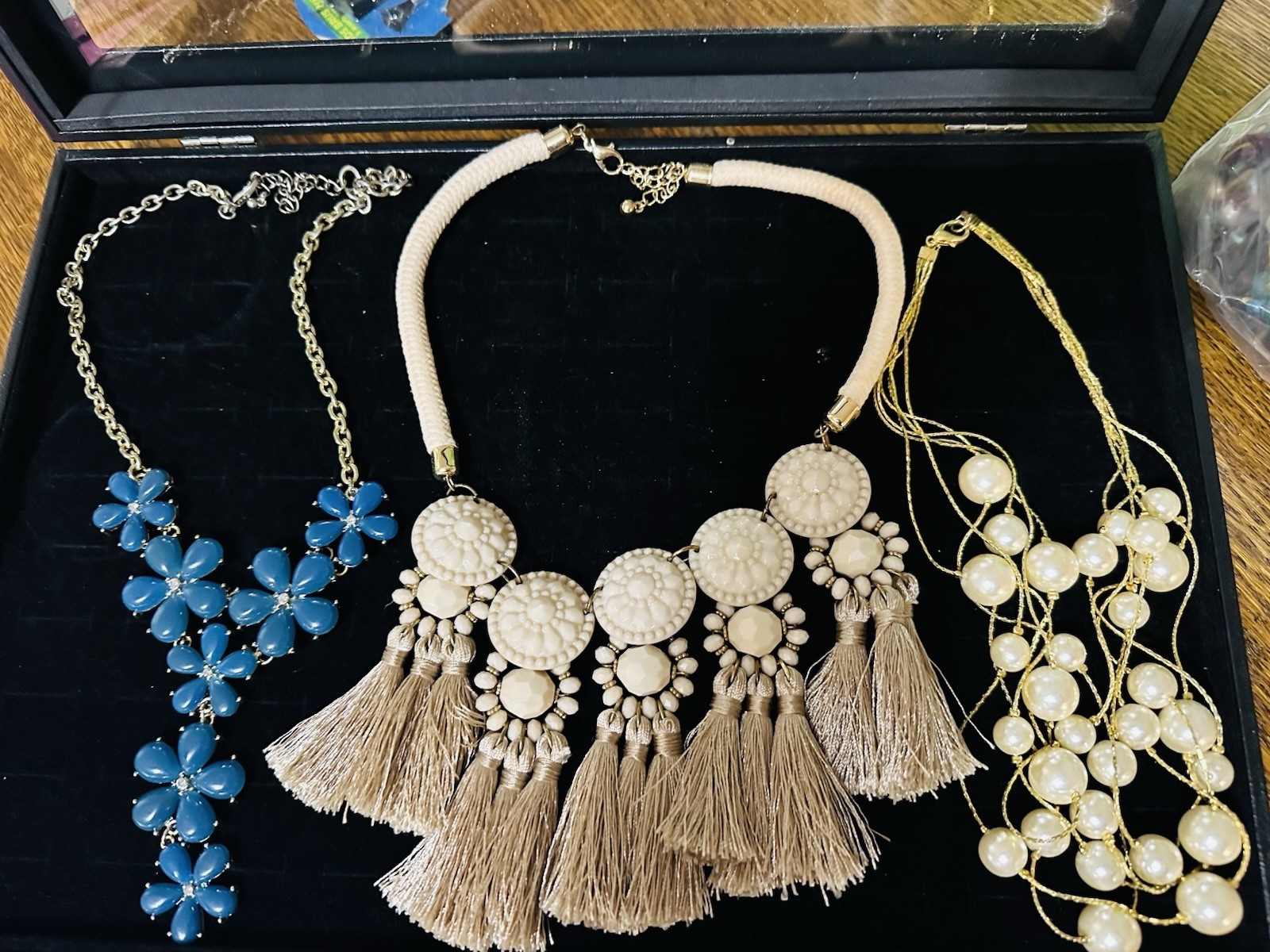 Vintage Lot Of 3 MCM Statement Necklaces