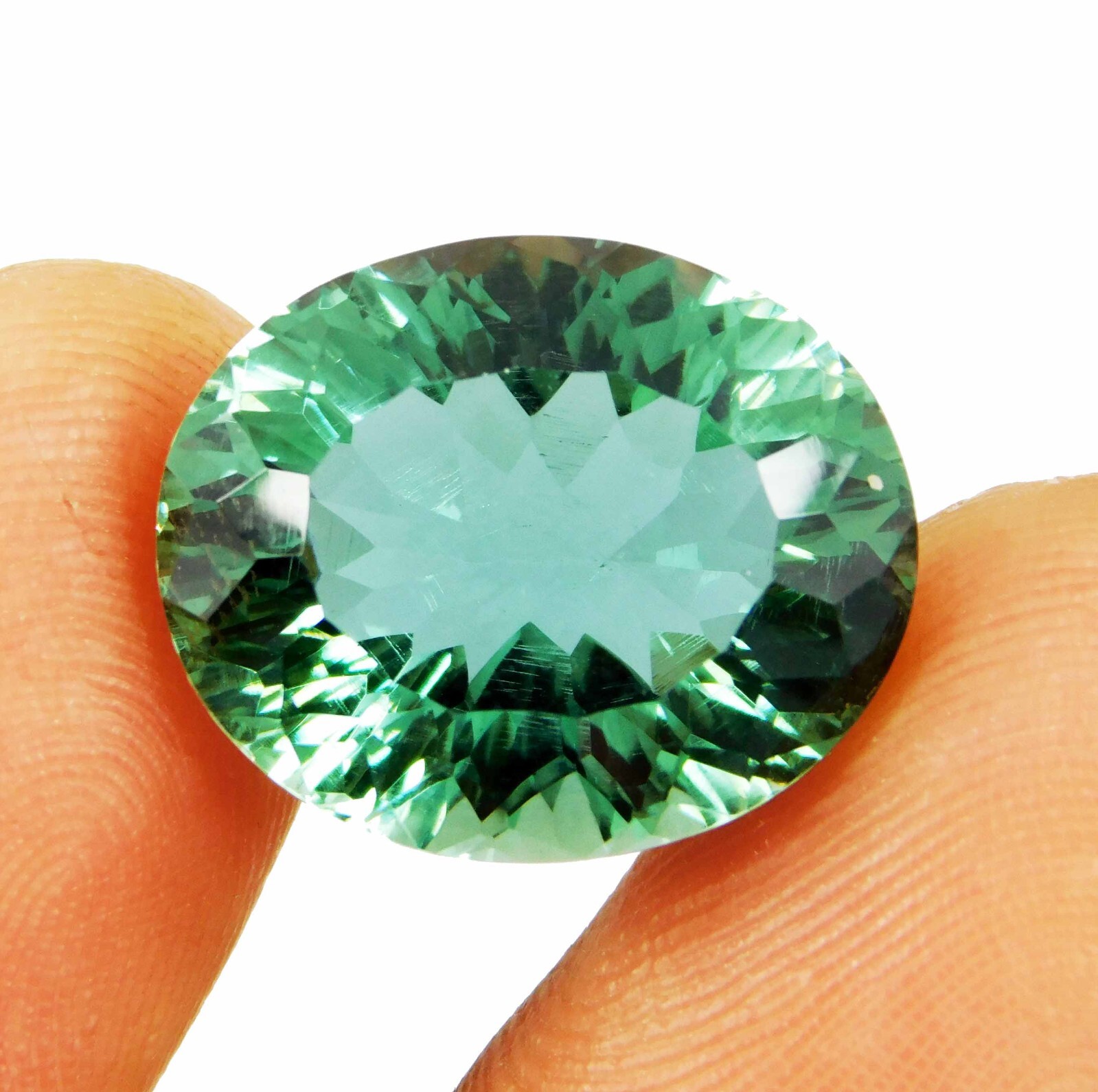 Natural 14.85 Ct Indicolite Blue Tourmaline Oval Cut Certified Loose Gemstone