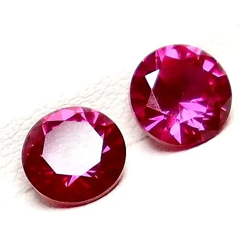 AAA+ Round Cut IGL Certified 3.95 Ct Natural Pink Spinel Pair Loose Gemstone AKP