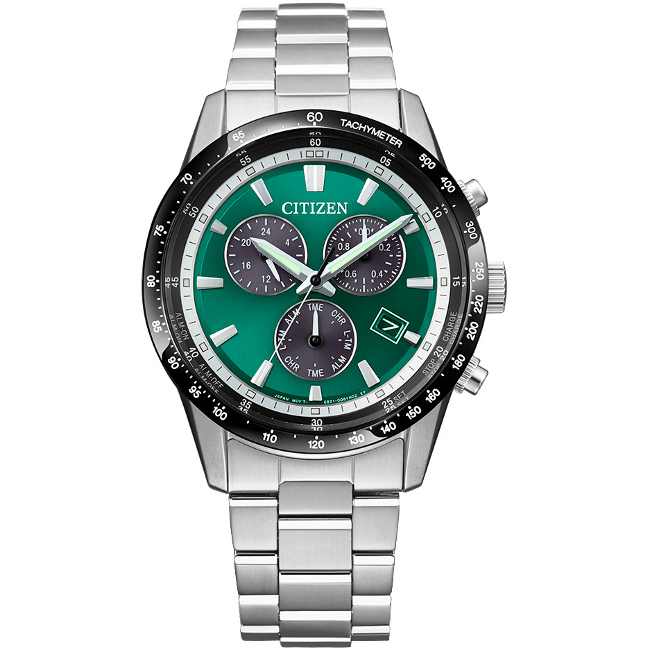 CITIZEN COLLECTION BL5614-59W Chronograph Eco-Drive Solar Watch Green 39.5mm