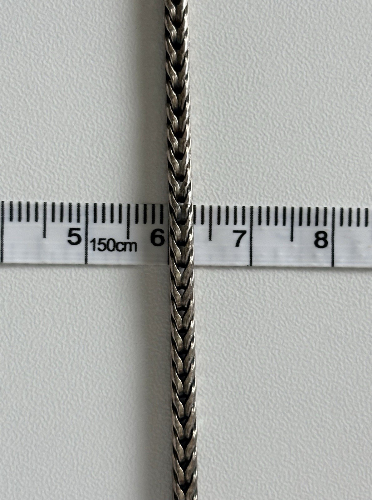 Vintage 925 Sterling Silver Foxtail Spiga Chain Link Bracelet 7” 3mm wide
