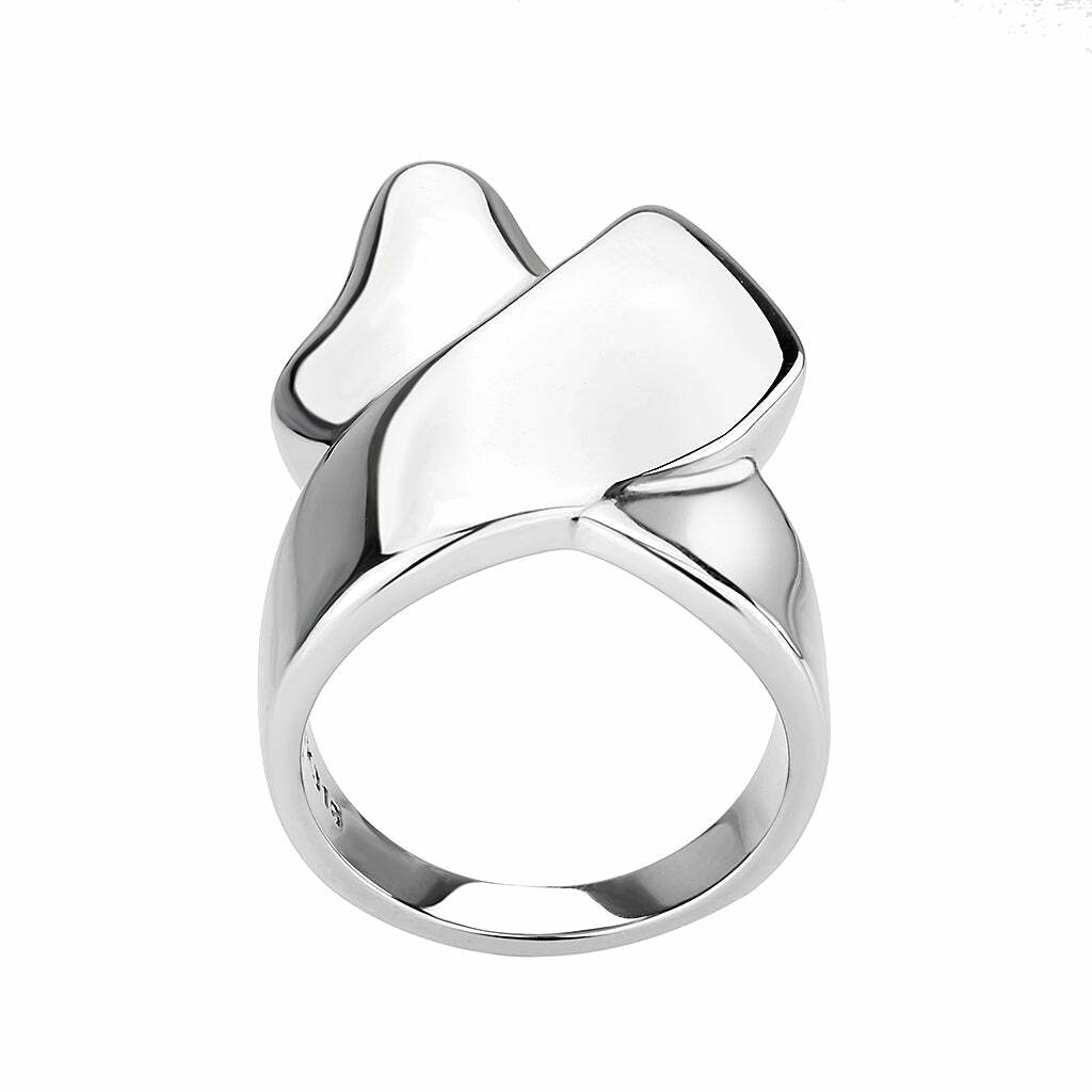 TK3798 – High polished (no plating) Stainless Steel Ring with NoStone in No