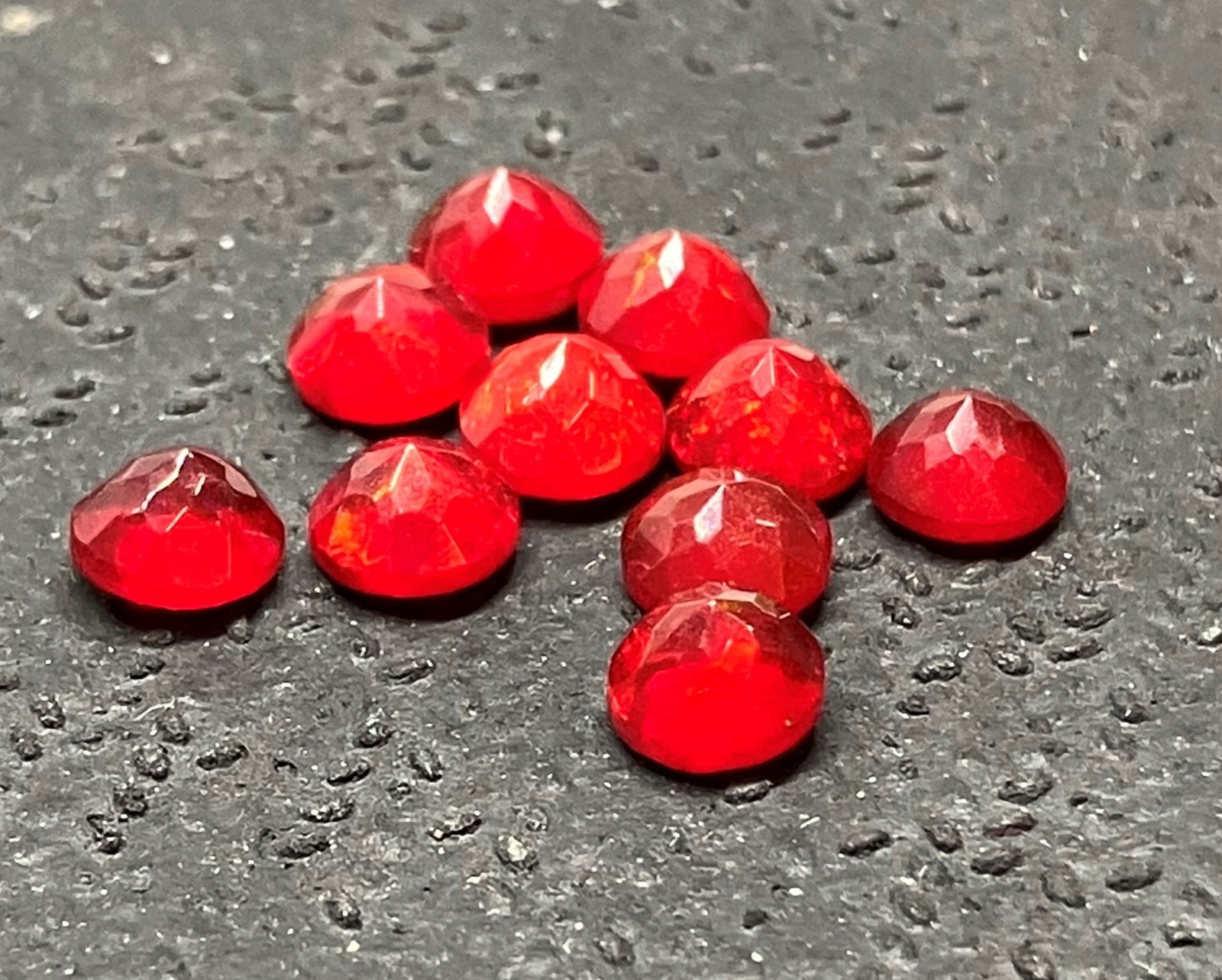 AAA Natural Ethiopian Red Fire Opal Round Cut Loose Gemstone For All Jewelry