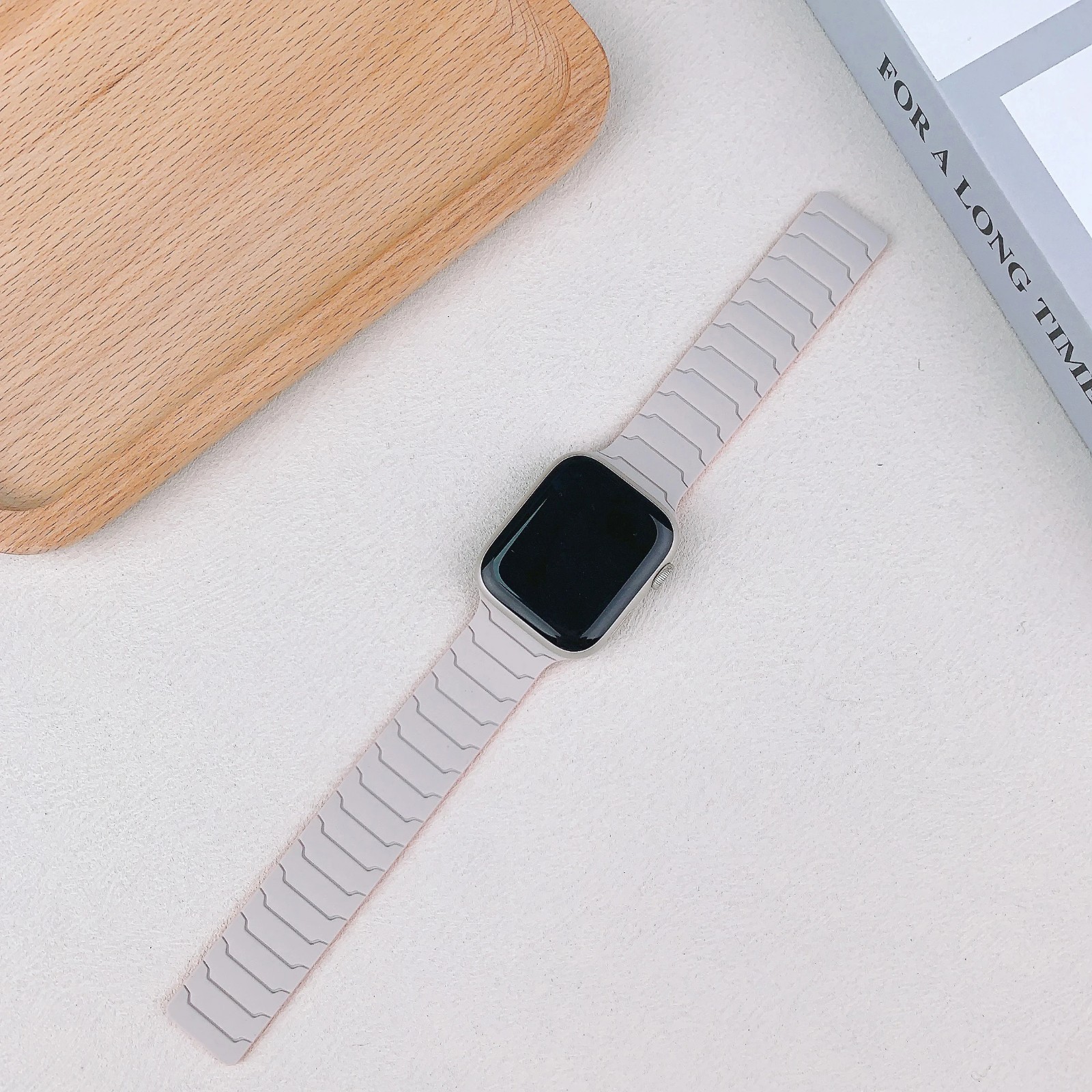 Magnetic Strap For iWatch Ultra 2 Series 10 9 8 7 SE 6 5 Silicone iWatch Band
