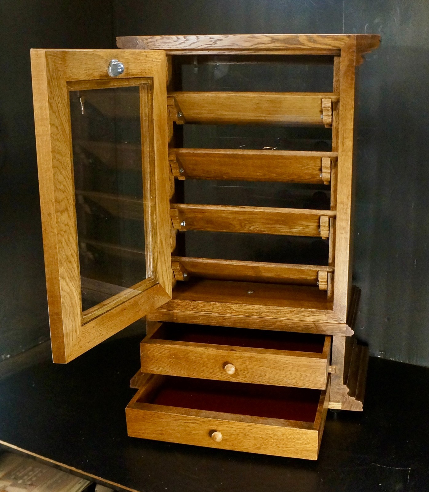 Countertop pocket watch display case