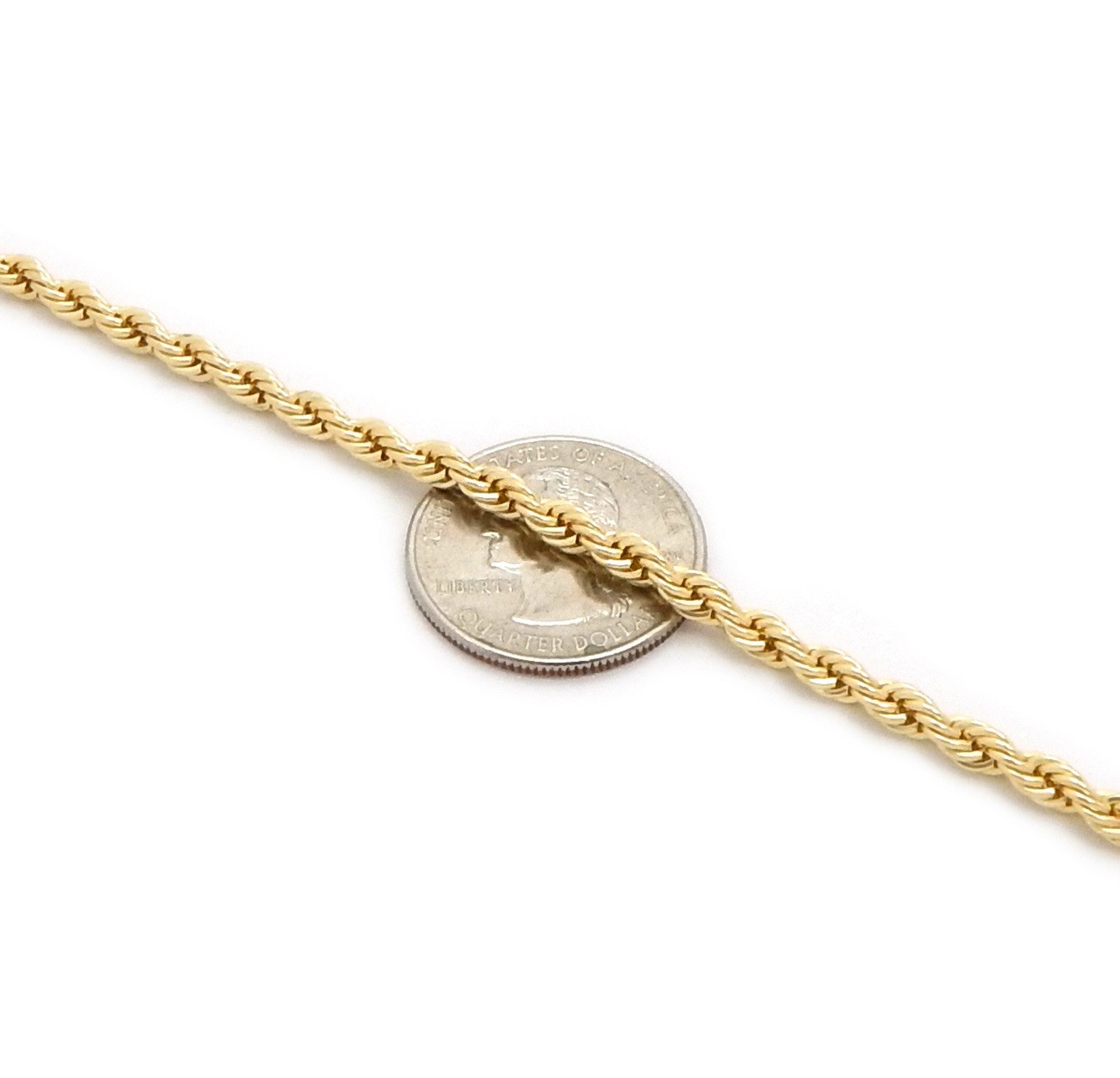 12 Piece Mens Rope Chain Necklace 4mm 18″ 20″ 24″ 30″ Wholesale lot Gold Plated