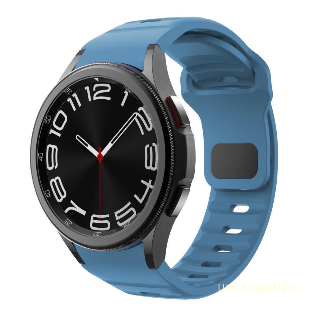 For Samsung Galaxy Watch 4 5 6 7 40/42/44/45/47m Sport Silicone Watch Band Strap