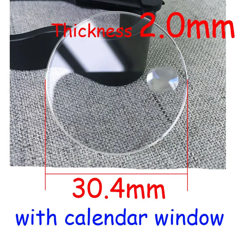Round Flat Sapphire Watch Crystal for RLX 21.3 25.3 29.4 30.4 32.7mm Watch Glass