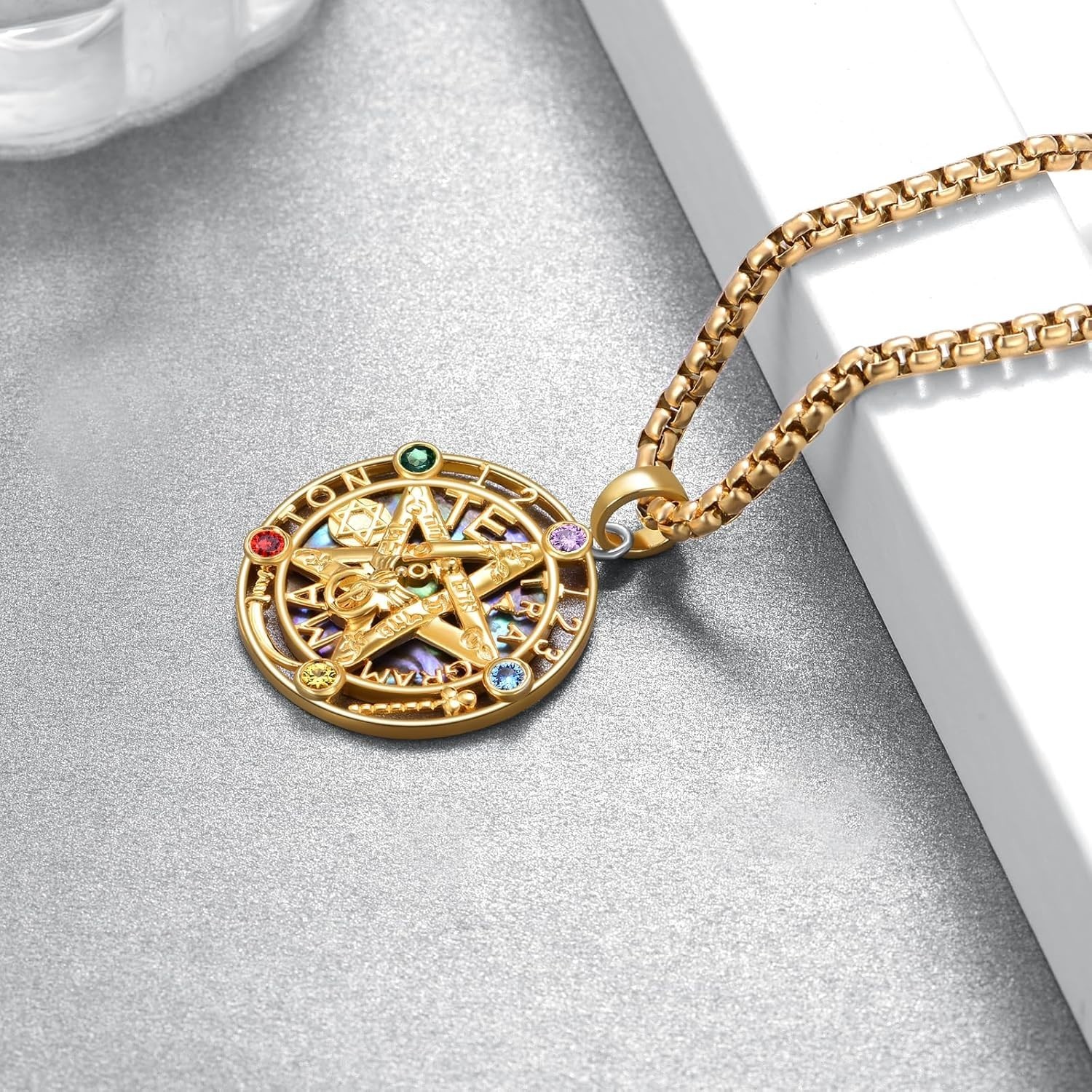 Stylish Sterling Silver Pentagram Necklace, Ideal for Protection and Balance
