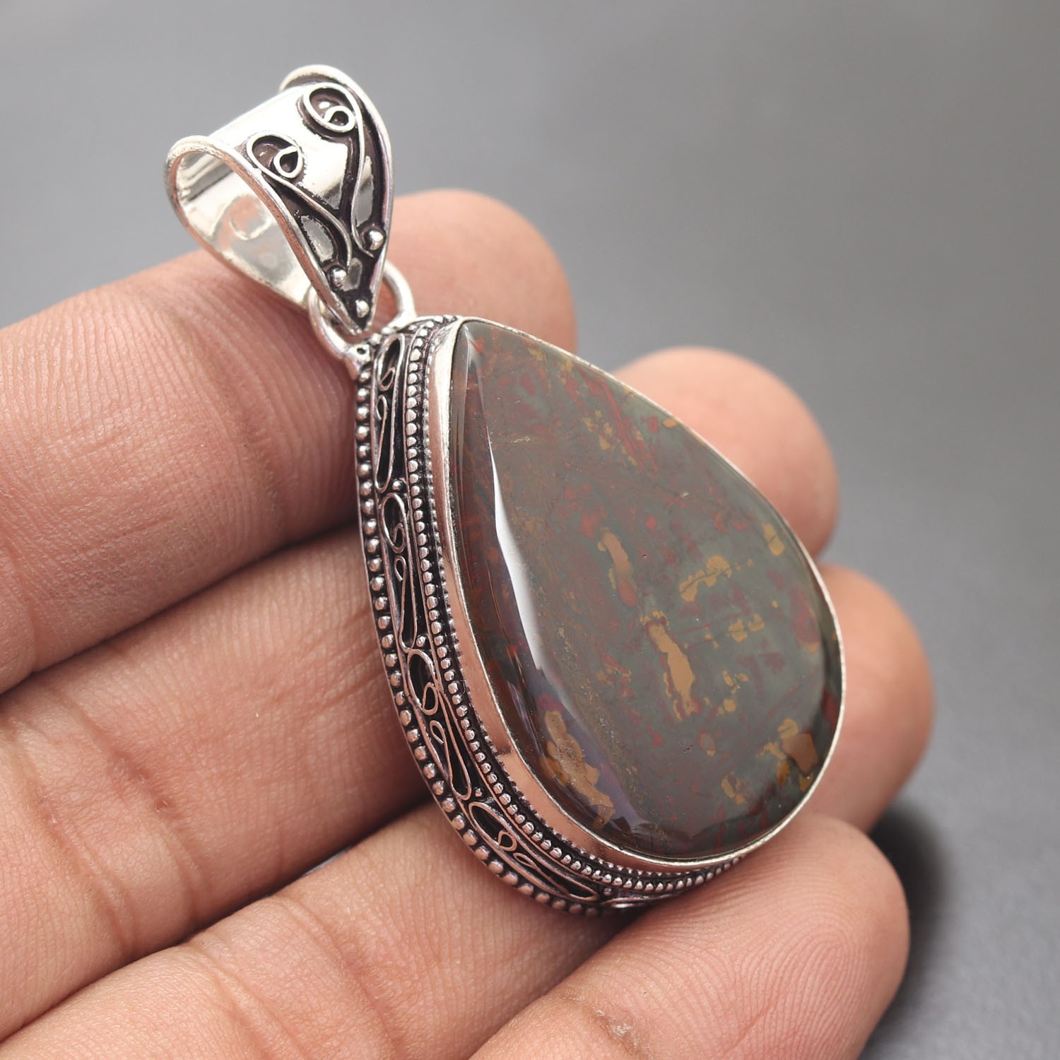 Neelite Gemstone 925 Sterling Silver Handmade Pendant Jewelry Gift For Love