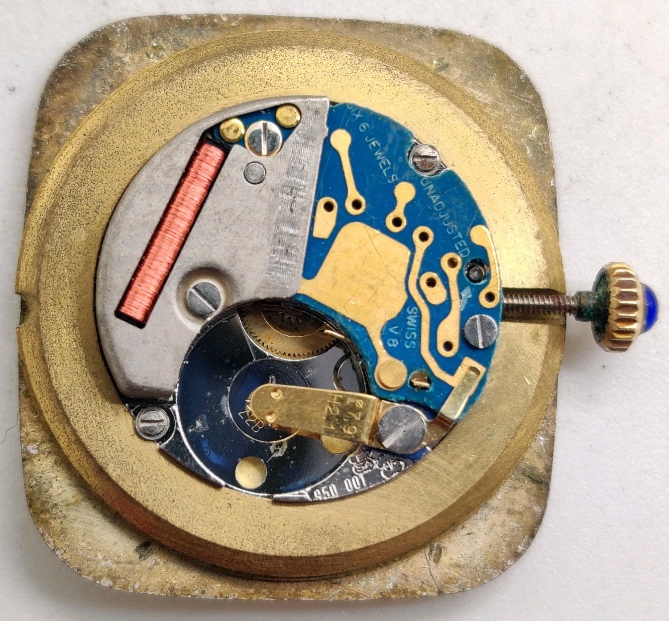Baume & Mercier ETA Cal. 950.001 Swiss quartz watch movement For Repair