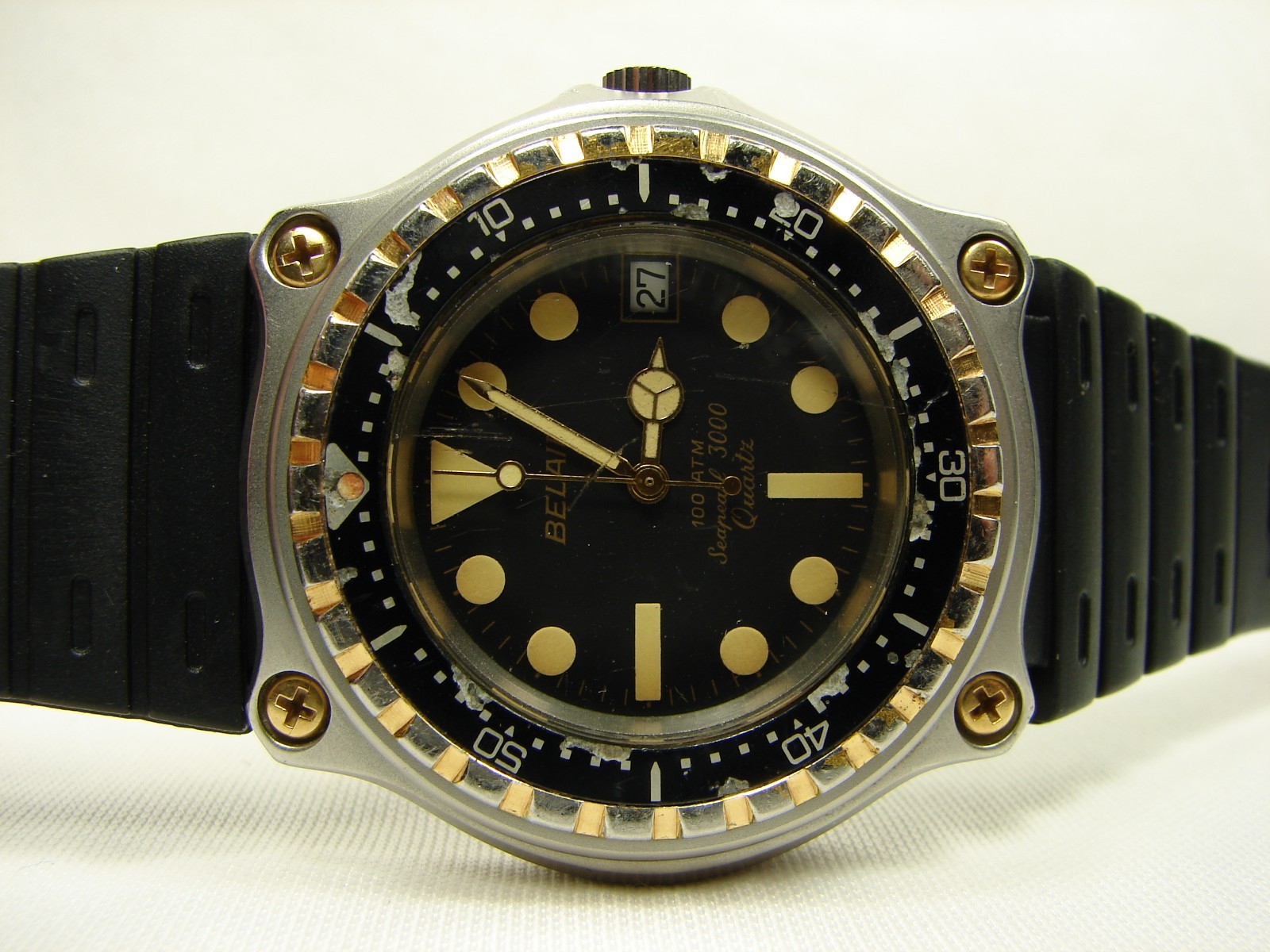 Vintage BELAIR Seapearl 3000 Swiss Quartz Sport Watch