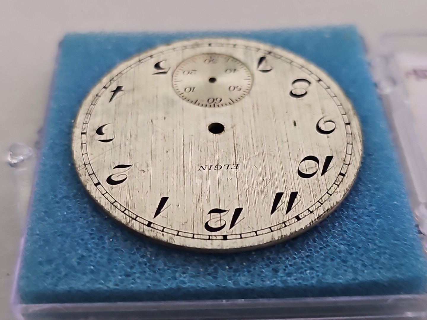 16S Elgin Pocket Watch Dial – Metal 42.13mm Good Condition