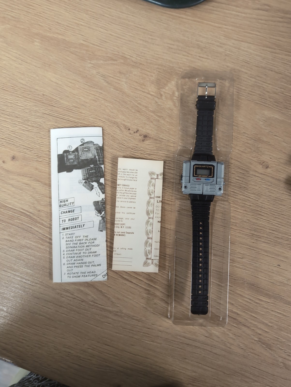 Vintage Transforming Robot Quartz Watch – 80s/90s – Boxed – Retro Toy – Rare