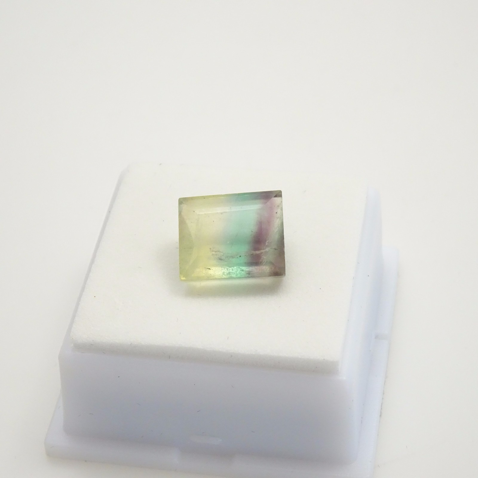 Beautiful Banded Fluorite – 9.80ct – Emerald – 12.43×10.48mm -Fluorite Gemstone