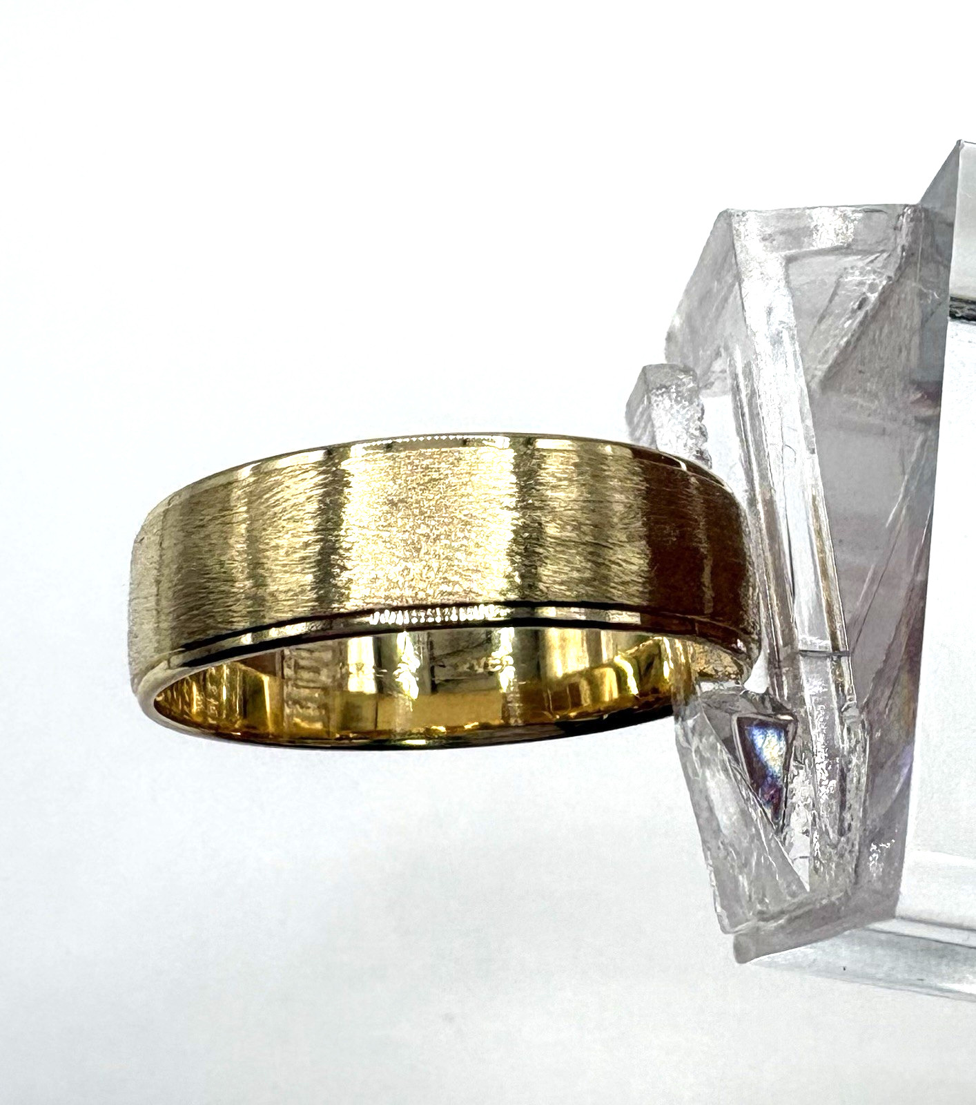 estate 14k yellow gold 6mm wedding band 4.2g sz9.5 $1399 #818 (24-hour shipping