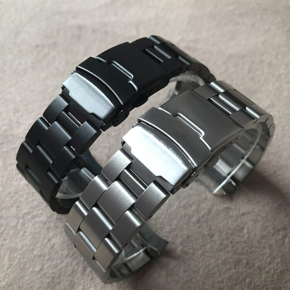 Arc Solid Stainless Steel Watch Straps Mens Premium Metal Band 19/20/21/22/23mm