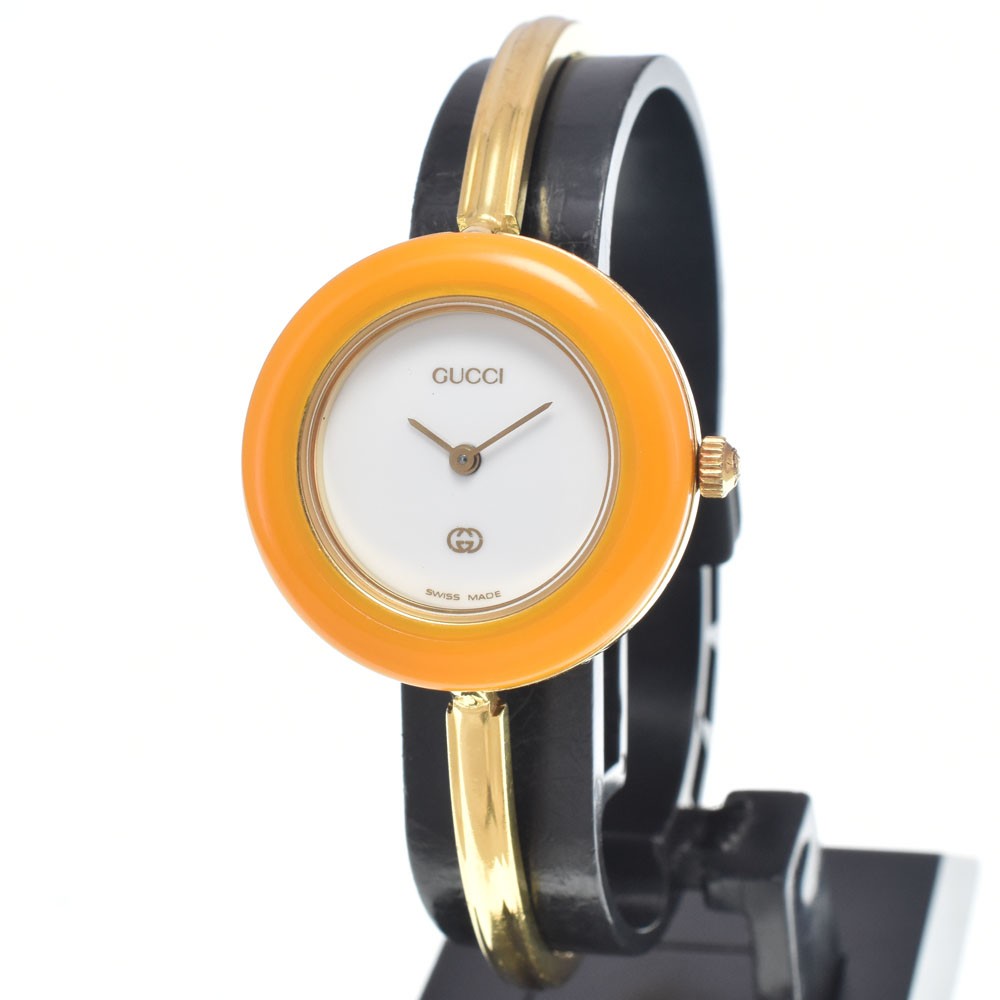 GUCCI Change bezel 46338 white Dial Quartz Ladies Watch I#148071