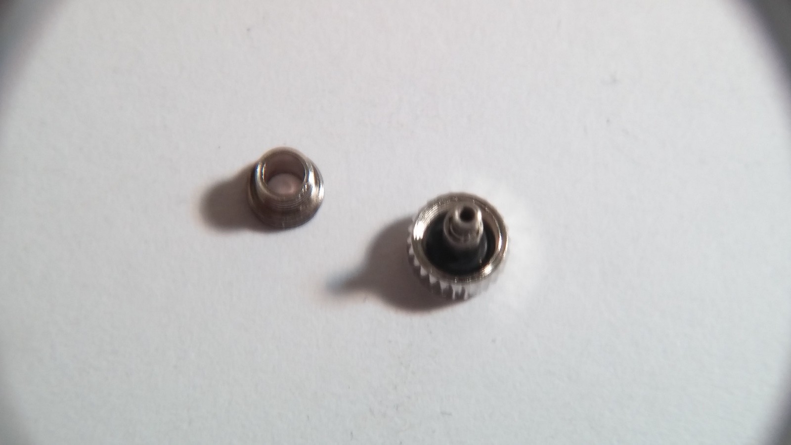 Unbranded Screwdown Crown & Tube (approx 4.89mm-5mm) x 5 pieces for watch repair