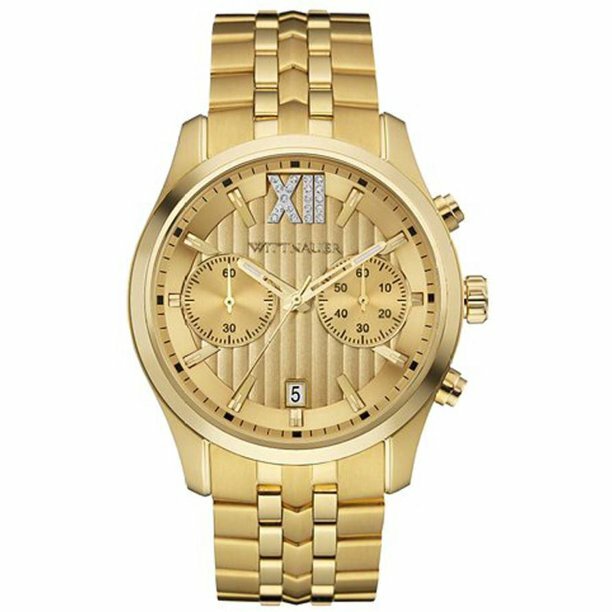 Wittnauer WN3065 Men’s Gold-Tone Multi-Dial Chronograph Wrist Watch w Warranty