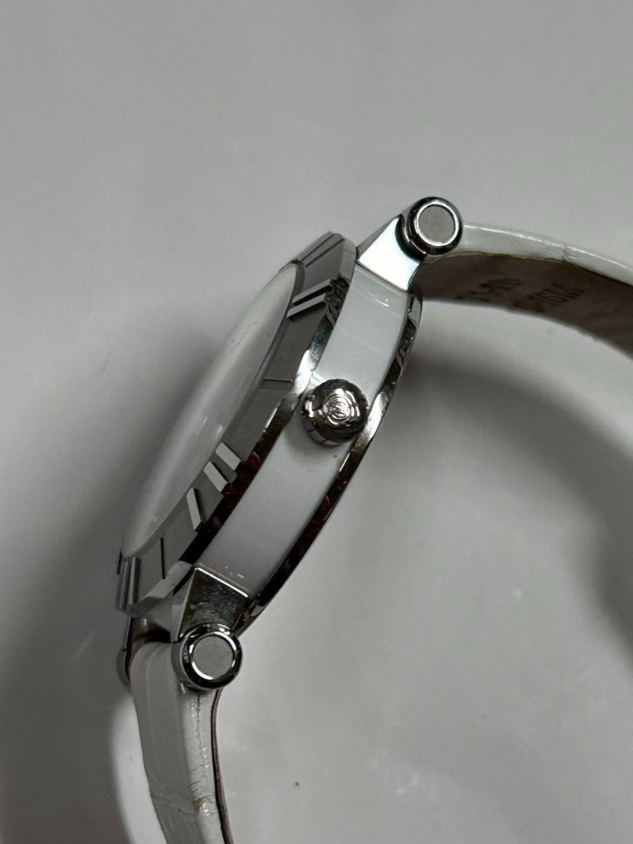 [B1P] Tiffany Atlas Stainless Steel Watch Leather Belt [t8q]