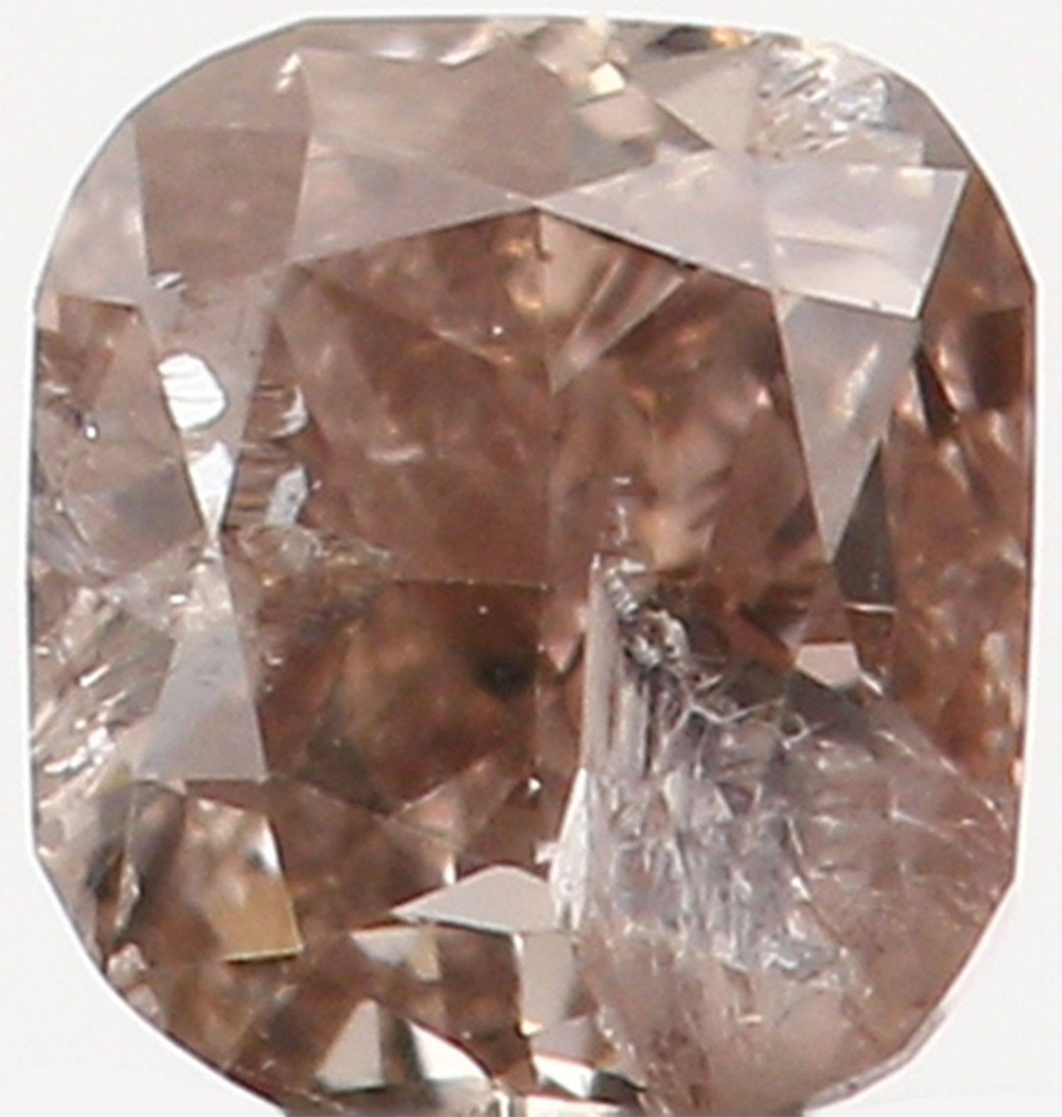 Natural Loose Diamond Cushion Brown Color I1 Clarity 2.70 MM 0.12 Ct KR815