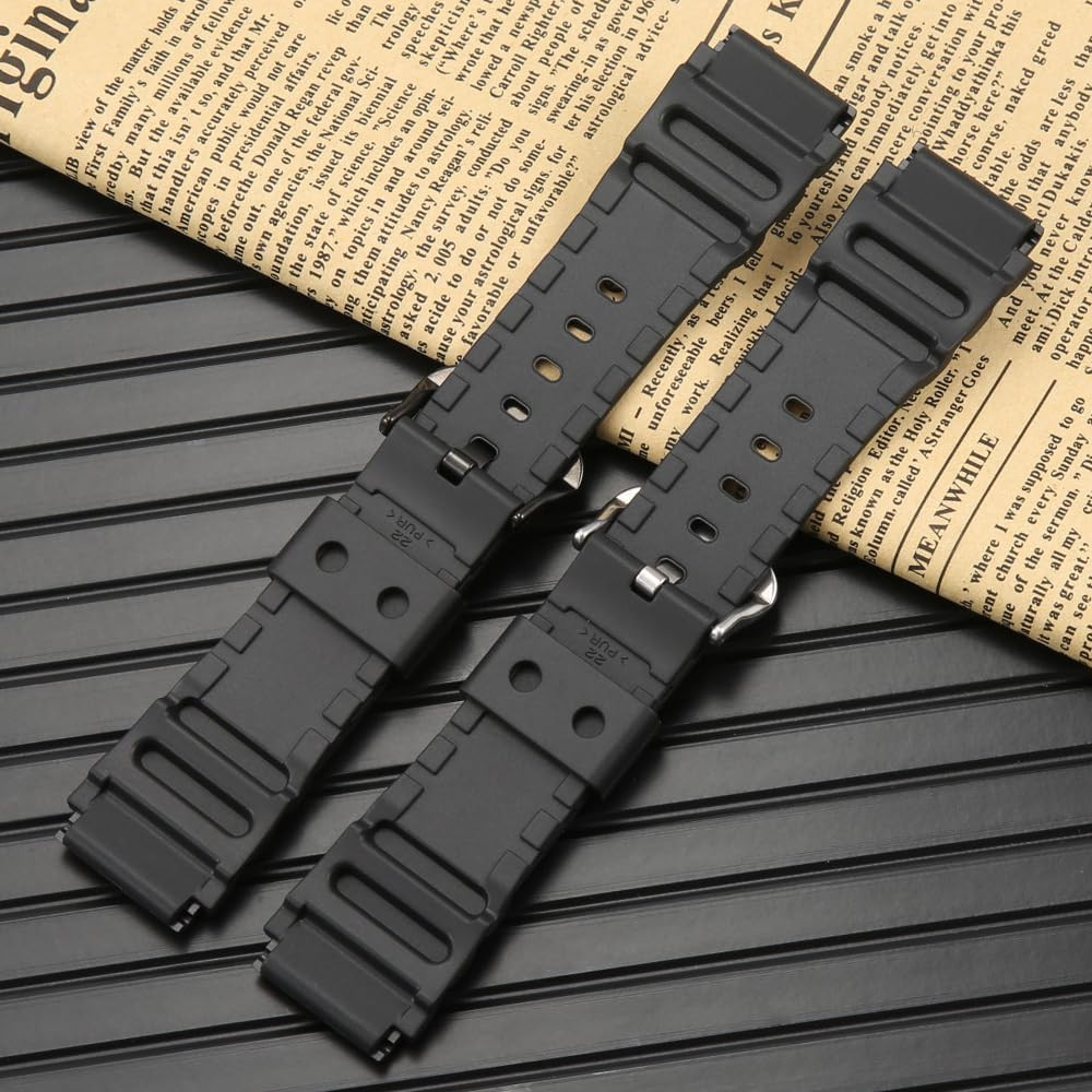 Resin Strap Compatible with Casio MDV106 Series MDV106-1AV 200 M WR Replacement
