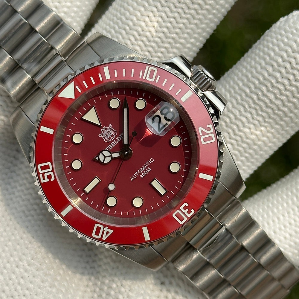 STEELDIVE SD1953C Mens 40.5mm 300M Automatic Dive Watch NH35 Sapphire Steel