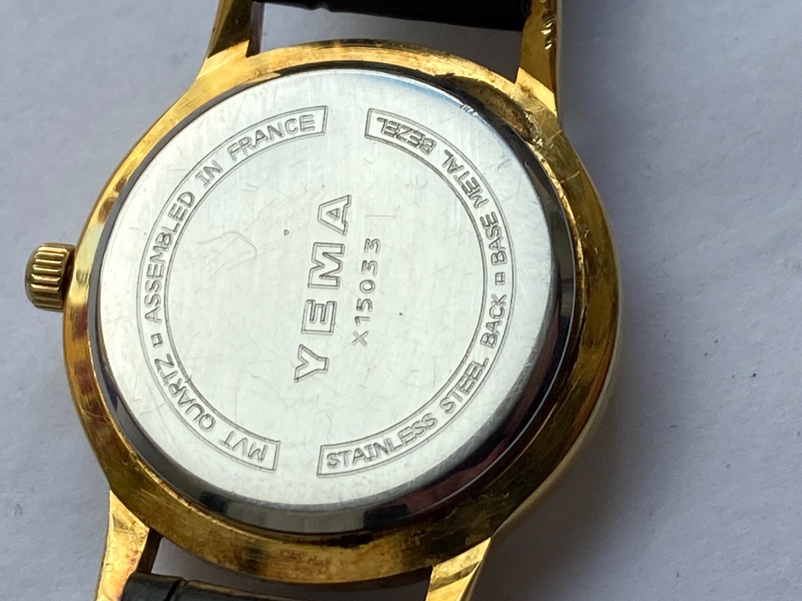 RARE WOMEN WRIST Watch QUARTZ YEMA PARIS FRANCE X15033