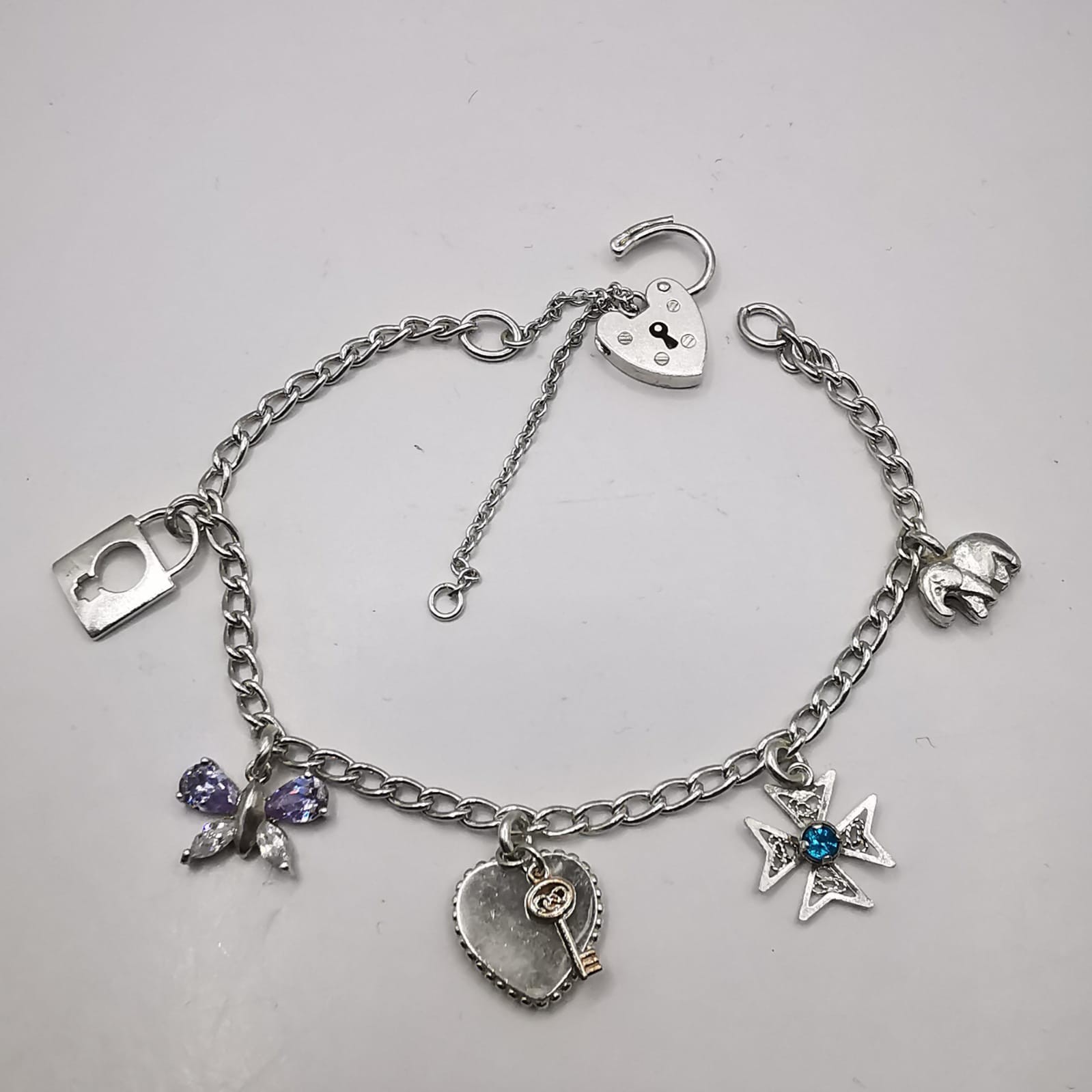 Vintage 925 Sterling Silver Handmade Bracelet Signed Adjustable 11.82g Jewelry