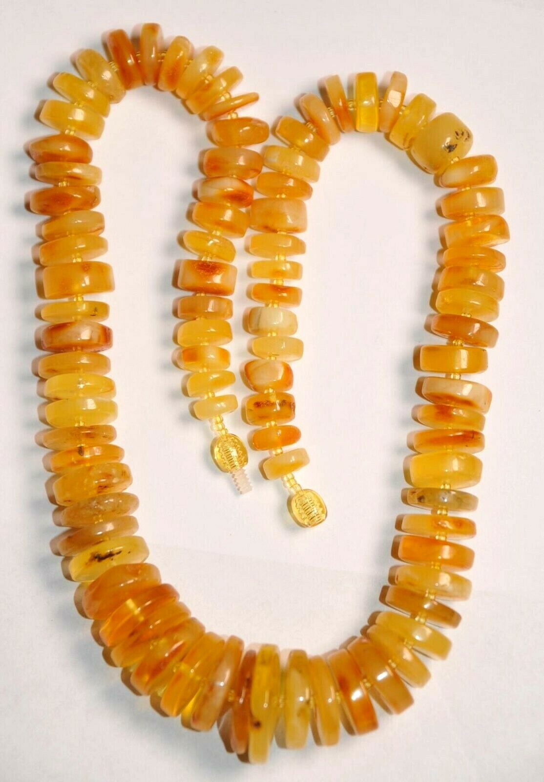 ✅51 cm =65gr RUSSIAN SOVIET BALTIC AMBER BEAD NECKLACE 琥珀 BRACELET STONE PENDANT
