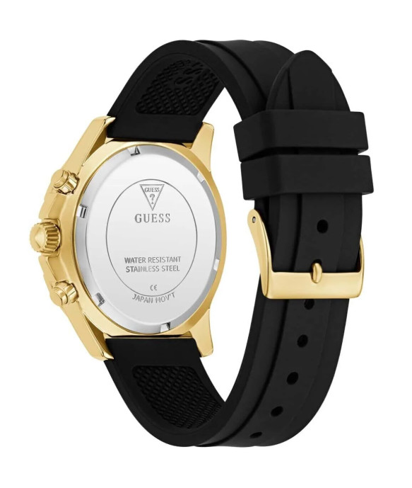 GUESS Black Strap Gold Tone Multi-function Women’s Watch GW0772L5